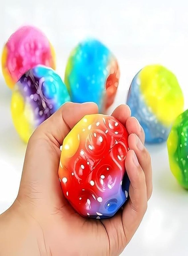 رويالز كرات القمر رويالز بألوان عشوائية للأطفال، لعبة أسترو جامب المطاطية الفضائية، كرة قمر نطاطة لتخفيف التوتر، لعبة حسية للأطفال والكبار والحيوانات الأليفة، للعب في الأماكن المغلقة والمفتوحة (عبوة من قطعة واحدة) - Image 4